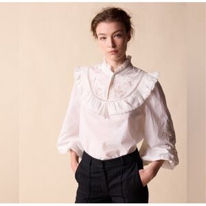 St. Roche 100% Organic Cotton Clair Top Milky White Size 6